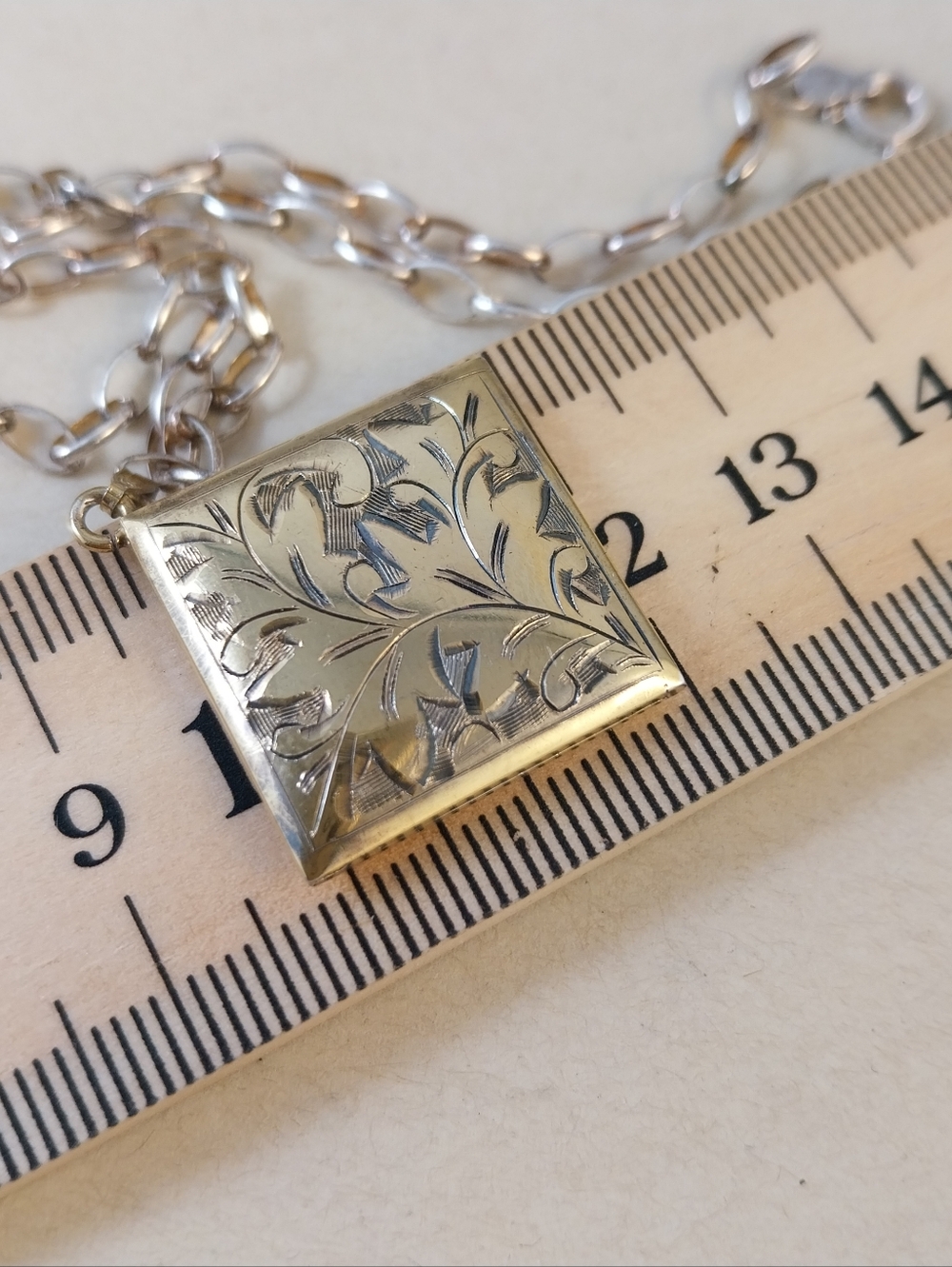 Sterling Silver Floral Engraved Pendant Necklace - Women's Jewelry - Picture 10 of 15